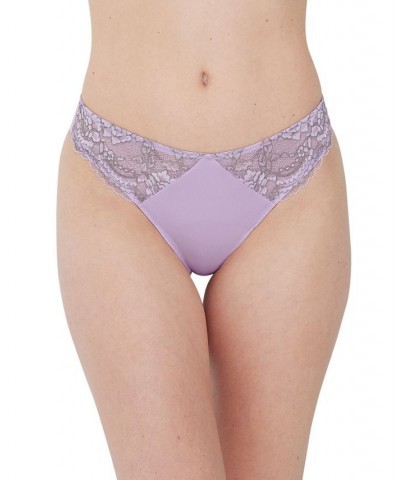 Women's Minx Thong Underwear 371100 Lilac Frost/garland $15.04 Panty