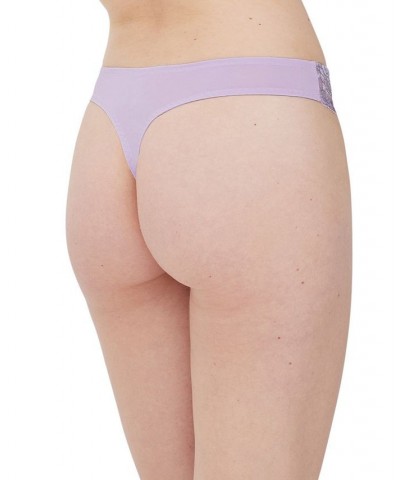 Women's Minx Thong Underwear 371100 Lilac Frost/garland $15.04 Panty