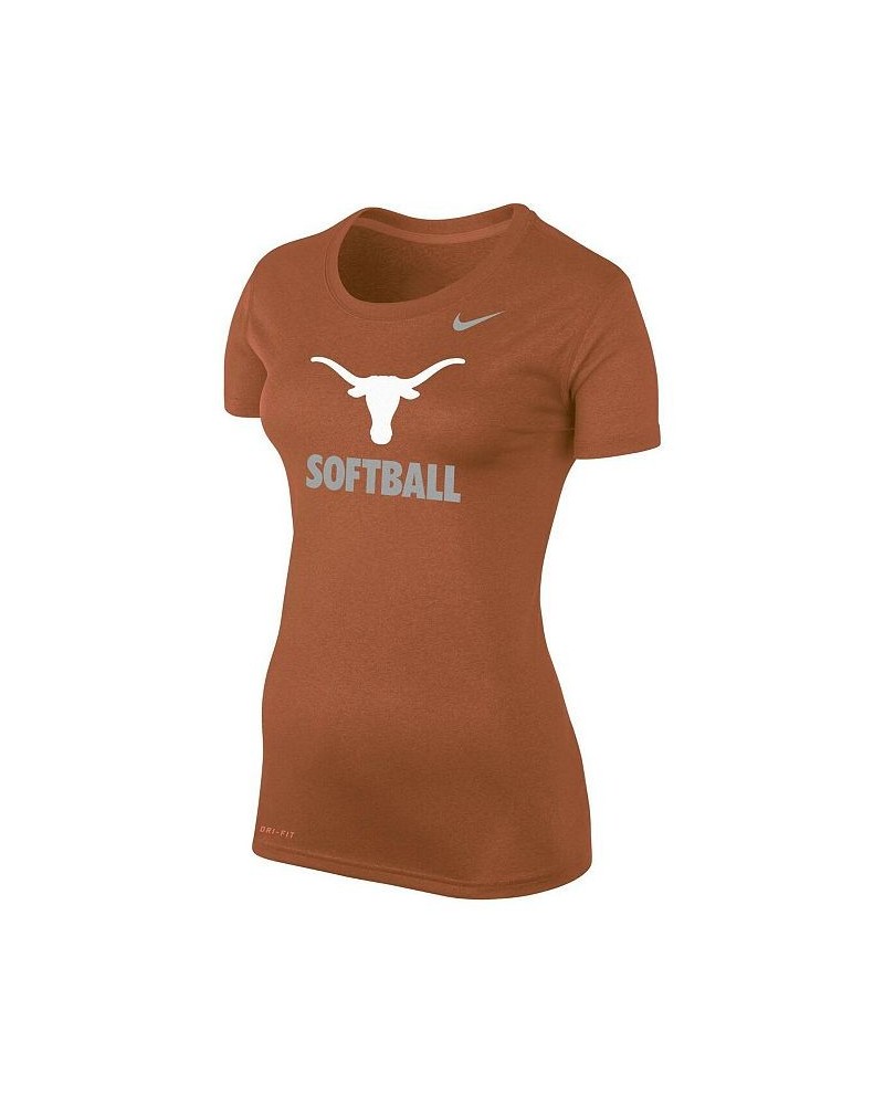 Women's Texas Orange Texas Longhorns Softball Performance T-shirt Orange $22.50 Tops