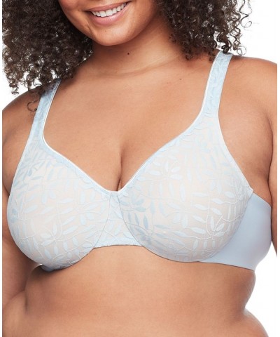 Sheer Leaves Minimizer Bra 35519 Blue $12.74 Bras