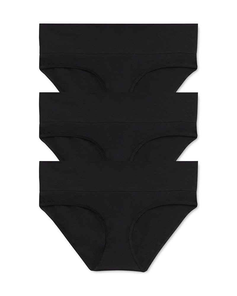 3-Pk. Fold-Over Maternity Underwear Black $15.60 Panty