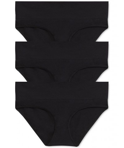 3-Pk. Fold-Over Maternity Underwear Black $15.60 Panty