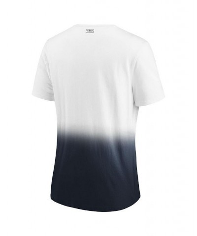 Women's White Seattle Seahawks Dip Dye T-shirt White $18.92 Tops