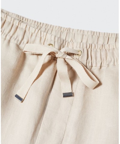 Women's Linen Pants Gray $38.49 Pants