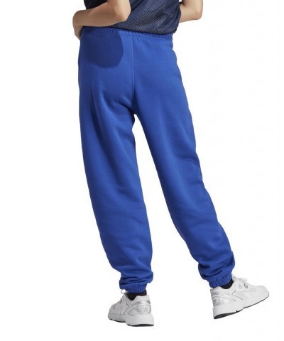 Women's Essentials Fleece High Rise Waist Joggers Blue $31.20 Pants