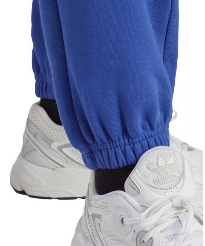 Women's Essentials Fleece High Rise Waist Joggers Blue $31.20 Pants