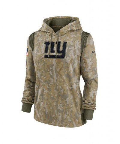 Women's Olive New York Giants 2021 Salute To Service Thermal Performance Pullover Hoodie Olive $45.04 Sweatshirts