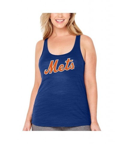 Women's Royal New York Mets Plus Size Swing for the Fences Racerback Tank Top Royal $26.68 Tops