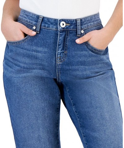 Petite Mid-Rise Curvy-Fit Roll Cuff Capri Jeans Ode $14.70 Jeans
