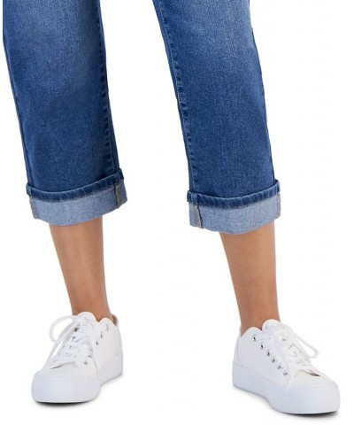 Petite Mid-Rise Curvy-Fit Roll Cuff Capri Jeans Ode $14.70 Jeans