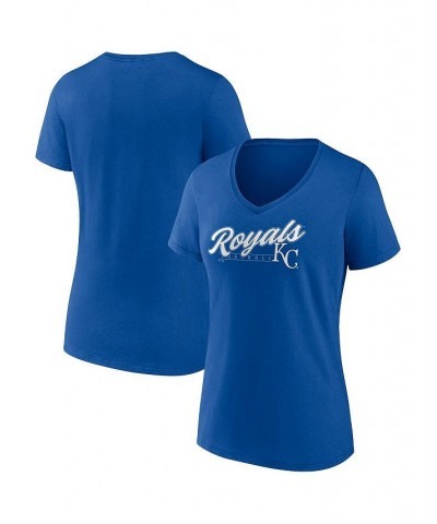 Women's Branded Royal Kansas City Royals One and Only V-Neck T-shirt Royal $19.75 Tops