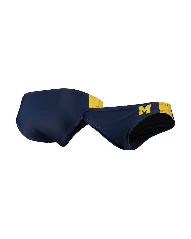 Women's Navy Michigan Wolverines Wordmark Bikini Bottom Navy $17.22 Swimsuits