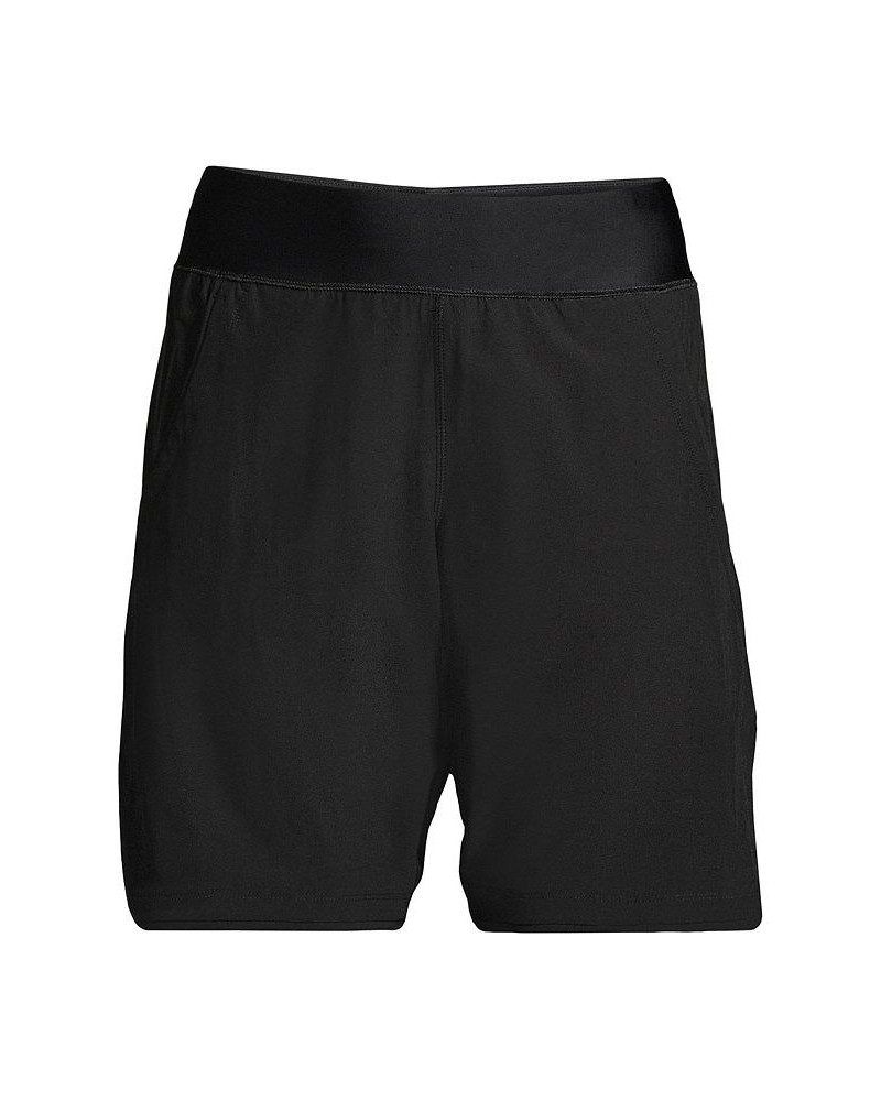 Women's Long 9" Quick Dry Elastic Waist Modest Board Shorts Swim Cover-up Shorts with Panty Black $36.37 Swimsuits