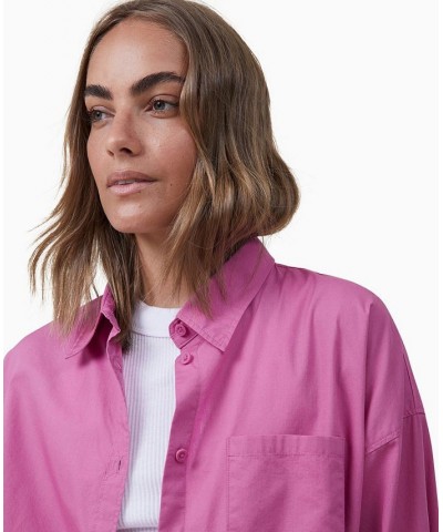 Women's Dad Shirt Pink $28.49 Tops