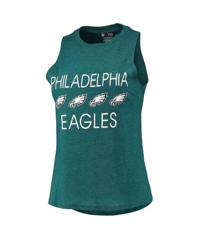 Women's Black Midnight Green Philadelphia Eagles Muscle Tank Top and Pants Sleep Set Black, Midnight Green $32.20 Pajama