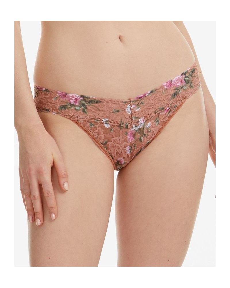 Women's Printed V-Kini Underwear Terracotta Rose $13.38 Panty