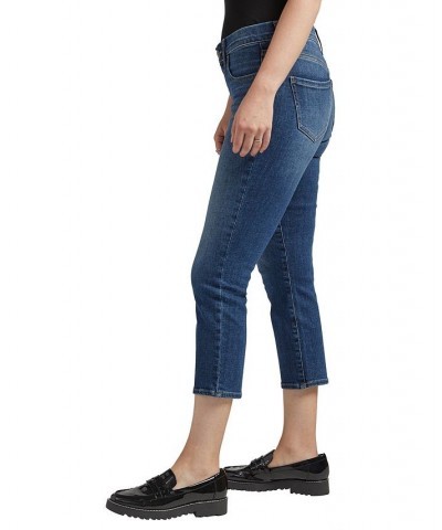 Women's Maya Mid Rise Capri Jeans Night Blue $34.44 Jeans